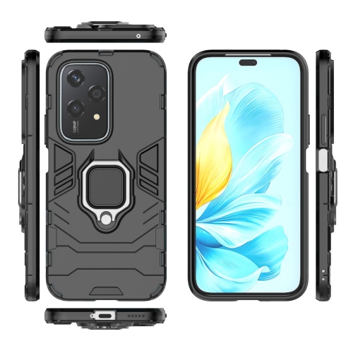 Удароустойчив Калъф Kickstand Ring за Honor 200 Lite, Черен