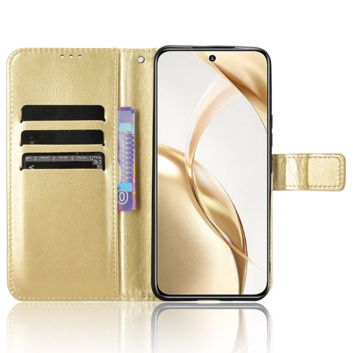 Калъф Тефтер Crazy Horse за Honor 200 5G, Златист