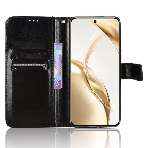 Калъф Тефтер Crazy Horse за Honor 200 5G, Черен