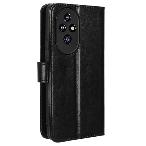 Калъф Тефтер Crazy Horse за Honor 200 5G, Черен