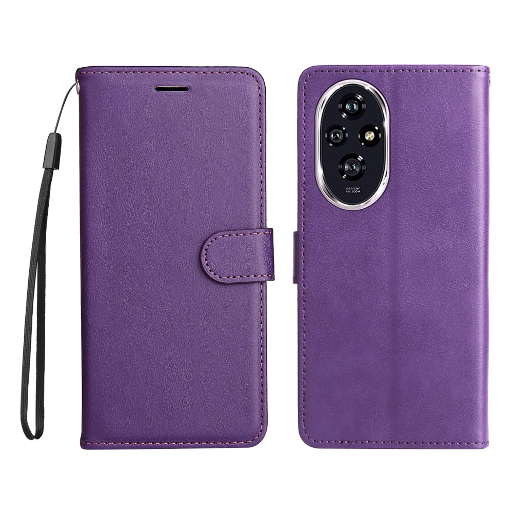 Калъф тефтер Leather Series 2 за Honor 200 5G, Лилав