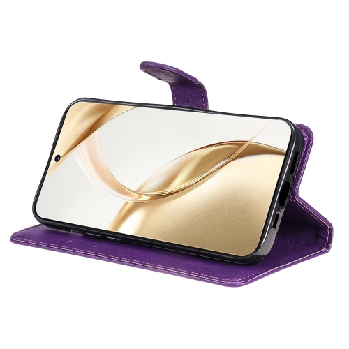 Калъф тефтер Leather Series 2 за Honor 200 5G, Лилав