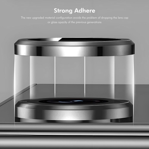 Стъклен Протектор ENKAY Metal Ring за Камерата на Xiaomi 14T, Черен
