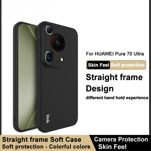 Силиконов калъф IMAK UC-4 за Huawei Pura 70 Ultra, Черен