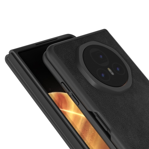 Удароустойчив калъф Cowhide Texture за Honor Magic V3 5G, Черен