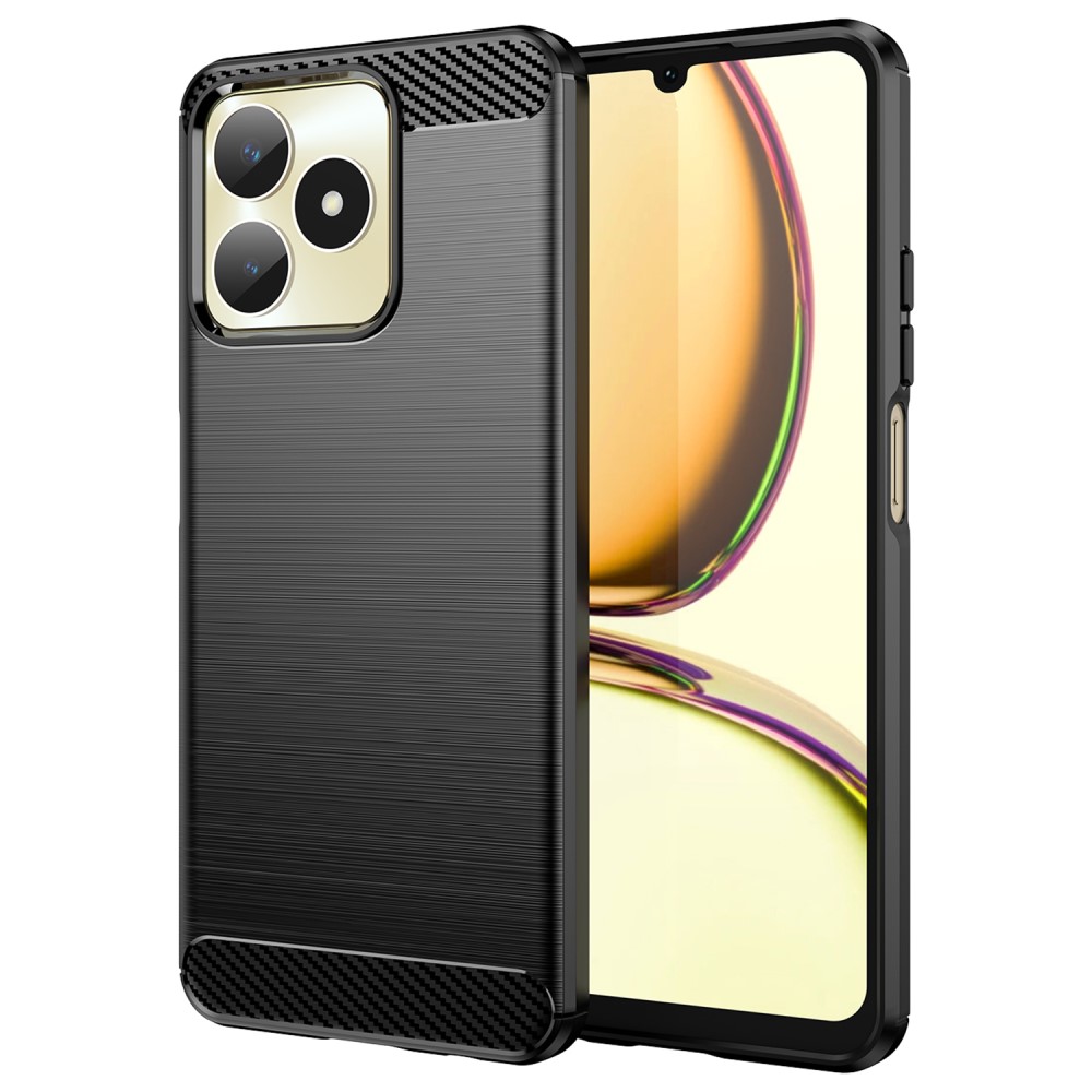 Силиконов Калъф Carbon за Realme Note 50 4G, Черен