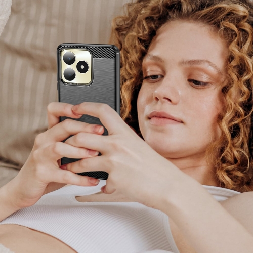 Силиконов Калъф Carbon за Realme Note 50 4G, Черен