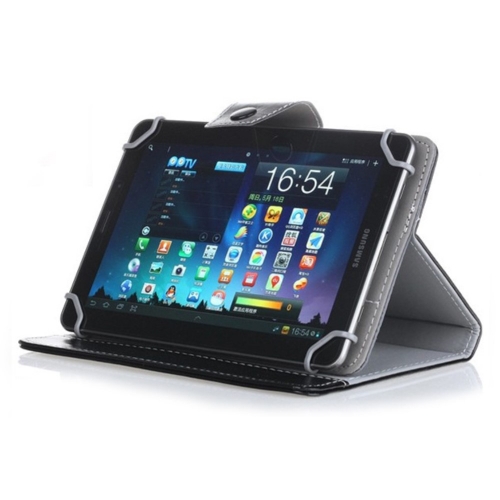 Универсален Kалъф Тефтер Leather Stand за Таблет 8 инча, Черен