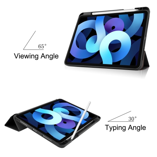 Калъф Тефтер Auto Wake Tri-Fold Stand за iPad iPad Air 11 2024 /Air 2022 / 2020, Черен