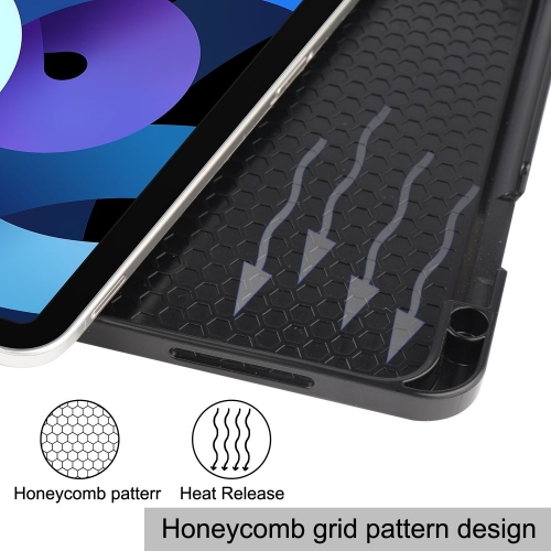 Калъф Тефтер Auto Wake Tri-Fold Stand за iPad iPad Air 11 2024 /Air 2022 / 2020, Черен