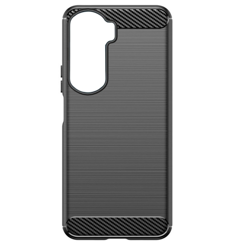 Силиконов Калъф Carbon за Honor 90 Lite 5G, Черен