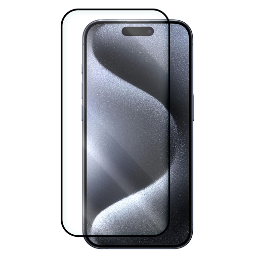Стъклен протектор Veason 6D Pro Full Glue за iPhone 15 Pro Max, Черен
