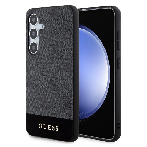 Калъф GUESS 4G Stripe за Samsung Galaxy S24 Plus, GUHCS24MG4GLGR, Сив