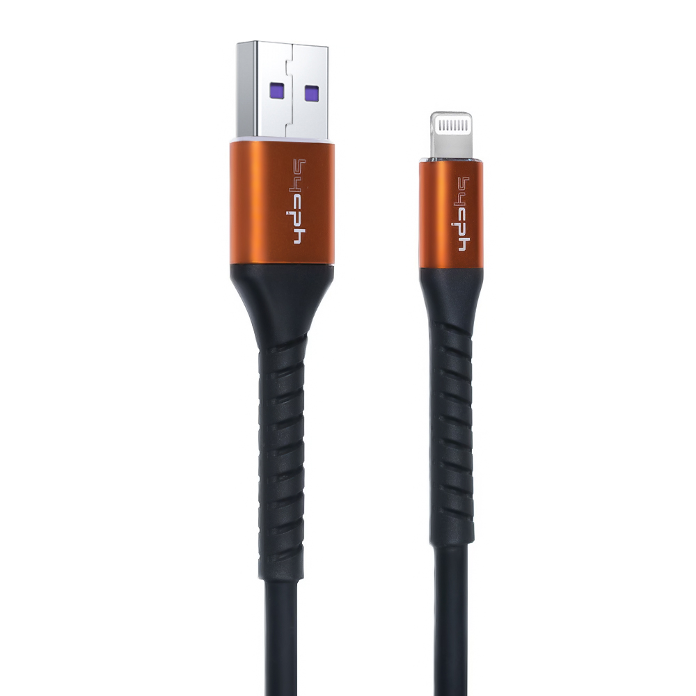 Кабел Leki bycph Pro от USB към Lightning, 1m, Черен