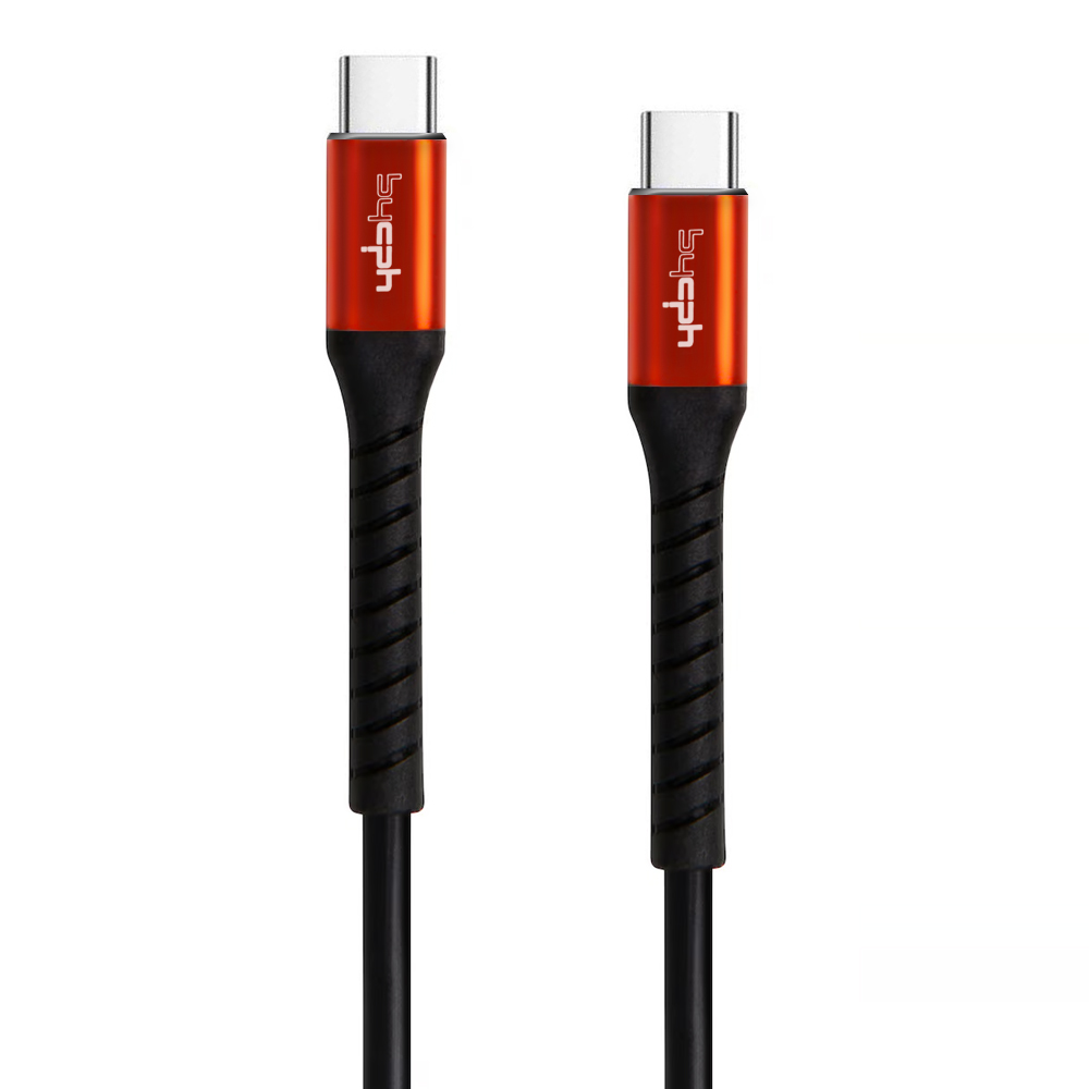 Кабел Leki bycph Pro от USB-C към USB-C, 1m, Черен