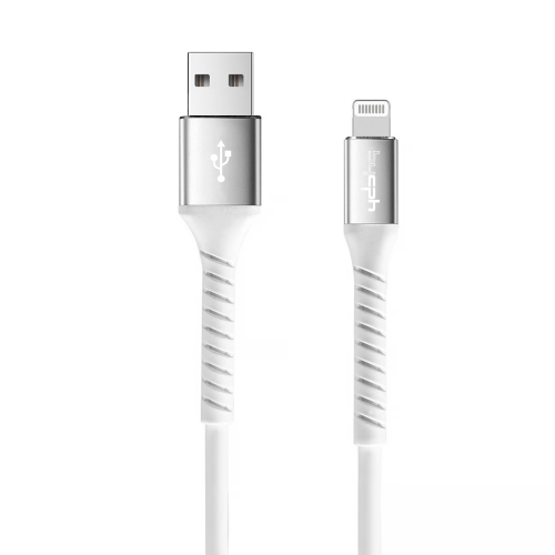 Кабел Leki bycph Pro от USB към Lightning, 2m, Бял