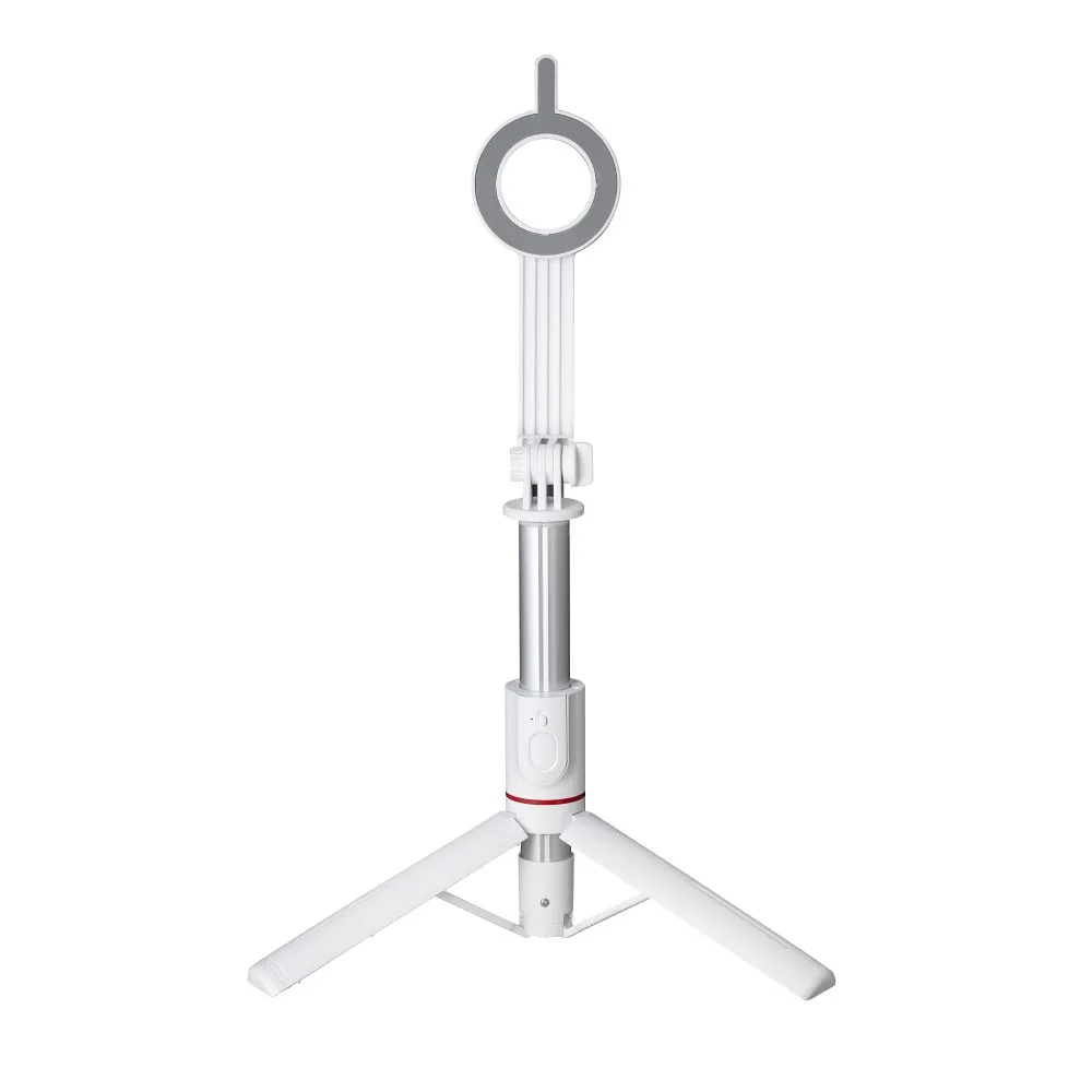 Селфи Стик Forcell F-Grip MagSelfie S100M, wireless control, Бял
