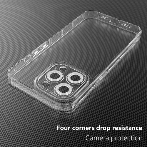 Силиконов калъф Armor Antishock за iPhone 15 Pro, Прозрачен