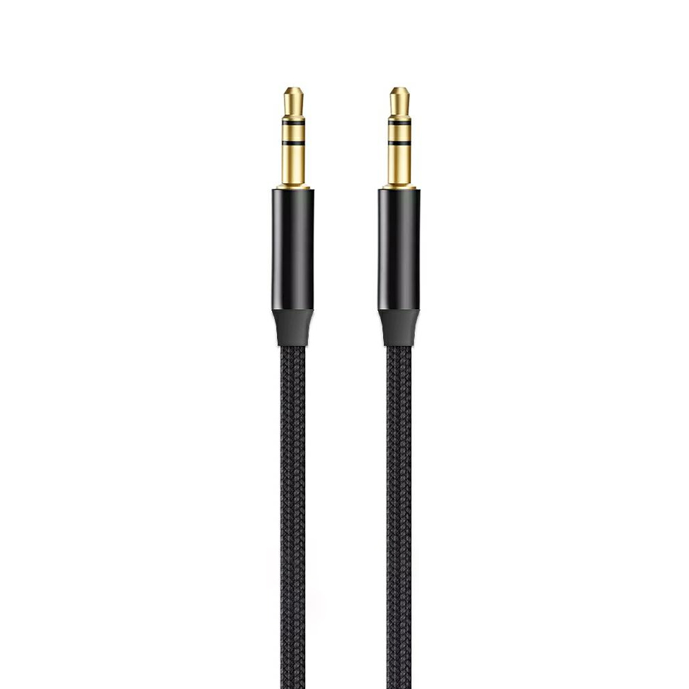 Аудио кабел ARMOR AUX 3.5 към 3.5 mm, 1M, SX-47, Черен