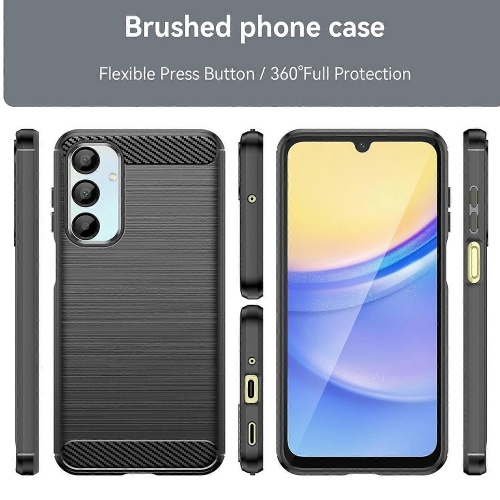 Силиконов Калъф Carbon за Samsung Galaxy A16, Черен