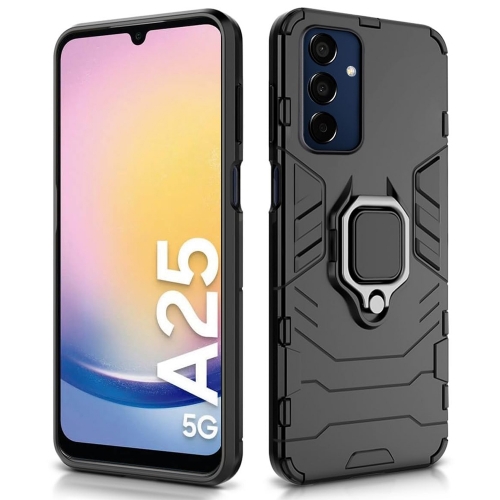Удароустойчив Калъф Kickstand Ring за Samsung Galaxy A25 5G, Черен