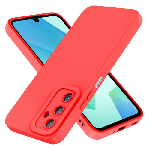 Силиконов калъф Matt Frame за Samsung Galaxy A16, Червен