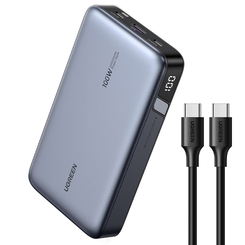 Външна батерия UGREEN PB720, 20 000mAh, Fast Charge, 100W, Черен