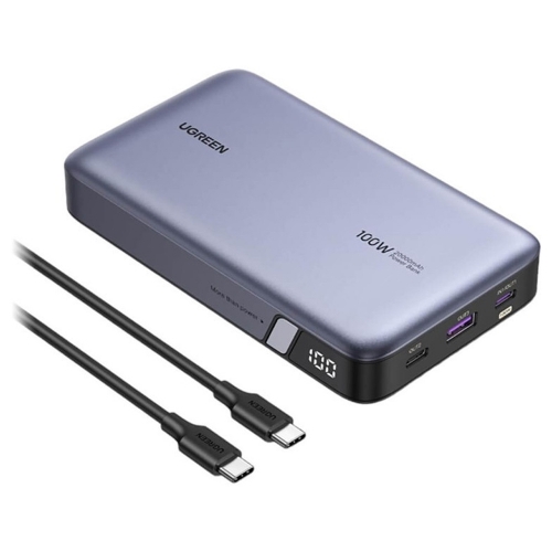 Външна батерия UGREEN PB720, 20 000mAh, Fast Charge, 100W, Черен