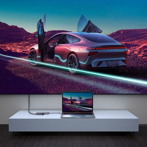 Мултифункционален адаптер UGREEN CM511, 6 в 1 HDMI / USB A / SD / PD