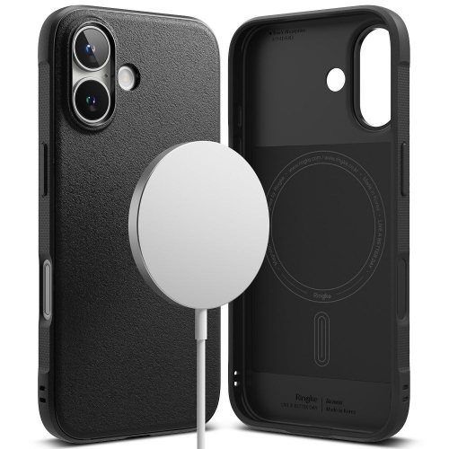 Силиконов калъф Ringke Onyx Magnetic MagSF за iPhone 16, Черен