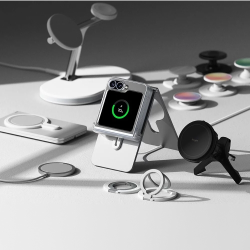 Удароустойчив калъф Ringe Slim Hinge Magnetic MagSF за Samsung Galaxy Z Flip 6, Прозрачен