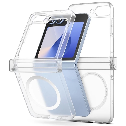 Удароустойчив калъф Ringe Slim Hinge Magnetic MagSF за Samsung Galaxy Z Flip 6, Прозрачен