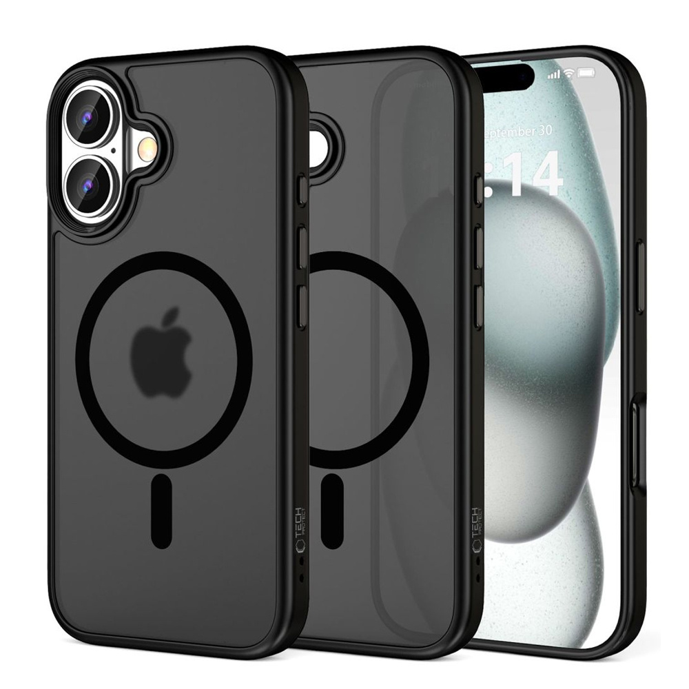 Удароустойчив калъф TECH-PROTECT Magmat MagSafe за iPhone 16 Plus, Черен