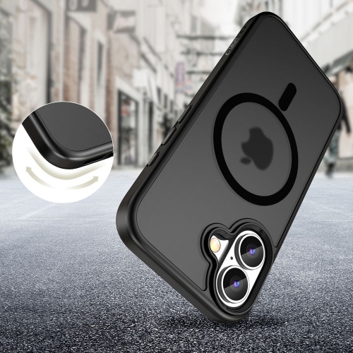 Удароустойчив калъф TECH-PROTECT Magmat MagSafe за iPhone 16 Plus, Черен
