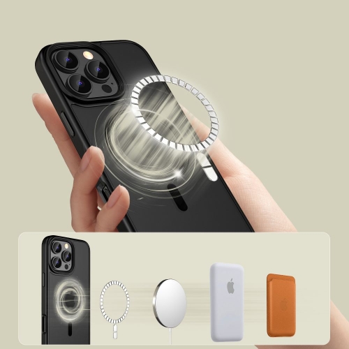 Удароустойчив калъф TECH-PROTECT Magmat MagSafe за iPhone 16 Pro, Черен