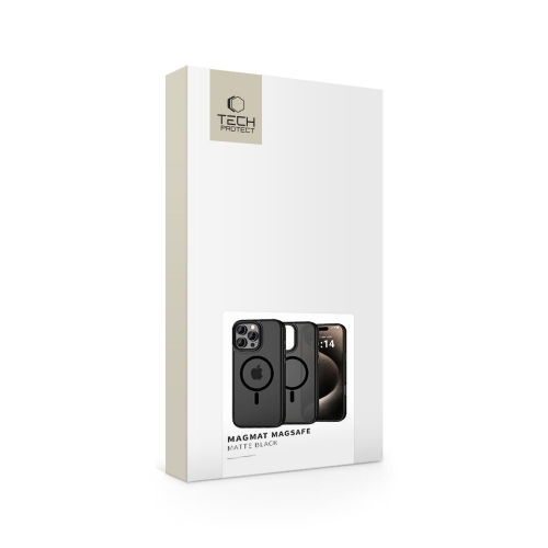 Удароустойчив калъф TECH-PROTECT Magmat MagSafe за iPhone 16 Pro Max, Черен