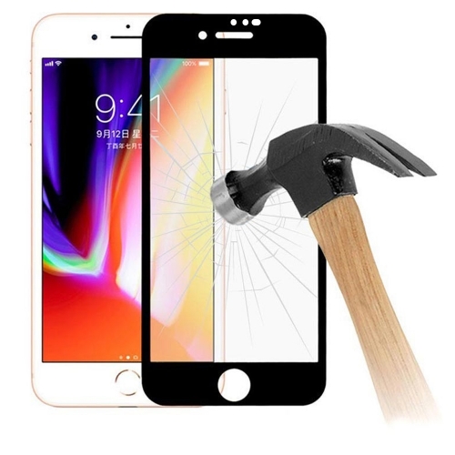 Стъклен протектор 6D за iPhone 7 / 8, Черен