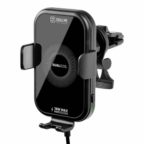Стойка за кола OBAL-ME GravCharger Wireless Car 15W, Черен