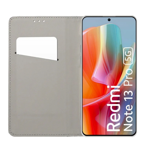 Калъф Тефтер Smart Book за Xiaomi Redmi Note 13 Pro 5G, Черен
