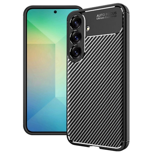 Силиконов Калъф Techsuit Carbon Fibre Brushed за Samsung Galaxy S25, Черен