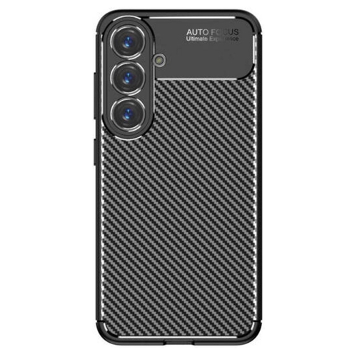 Силиконов Калъф Techsuit Carbon Fibre Brushed за Samsung Galaxy S25, Черен