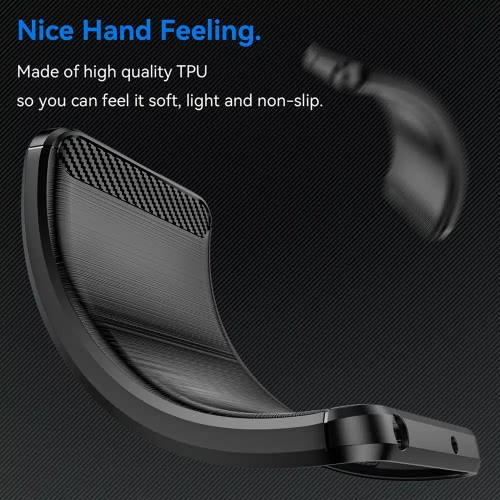 Силиконов Калъф Techsuit Carbon Fibre Brushed за Samsung Galaxy S25, Черен