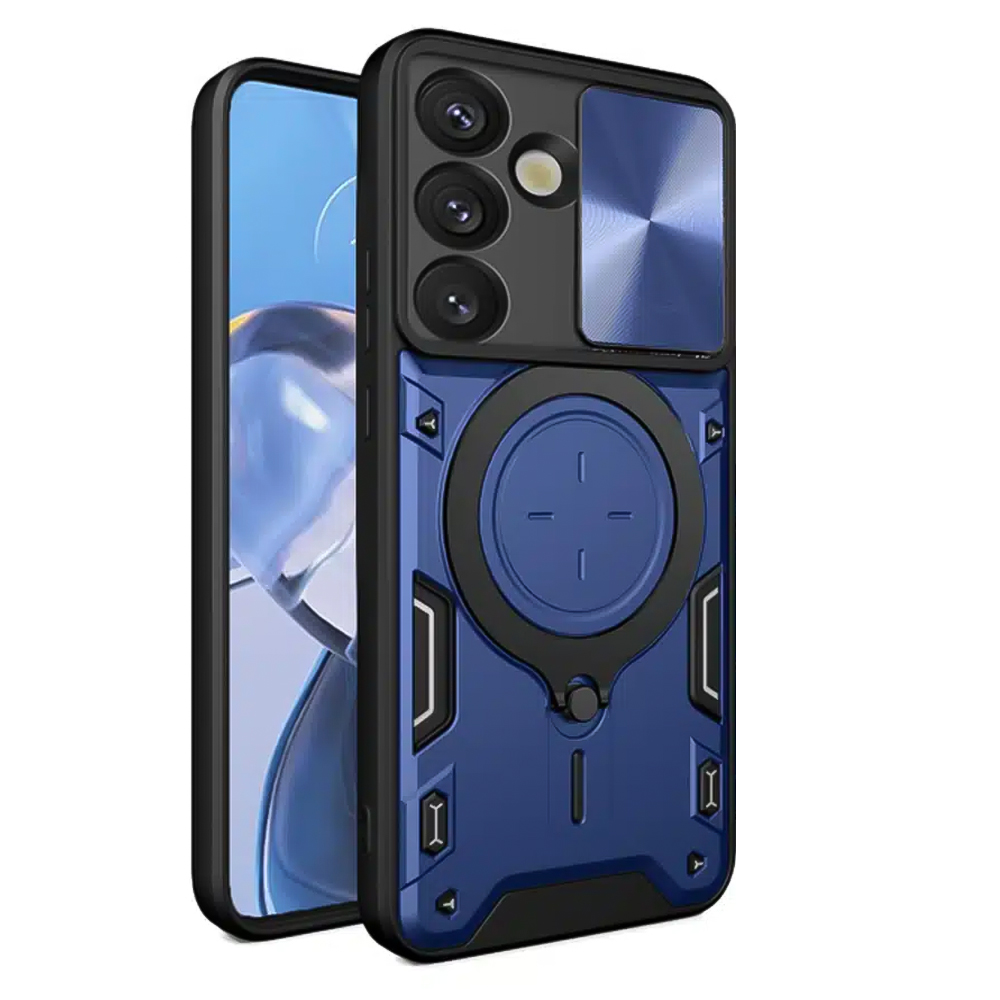 Удароустойчив калъф Techsuit Camguard pro за Samsung Galaxy S25, Син
