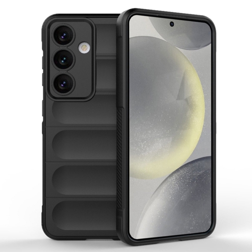 Силиконов калъф Techsuit Magic Shield за Samsung Galaxy S25, Черен