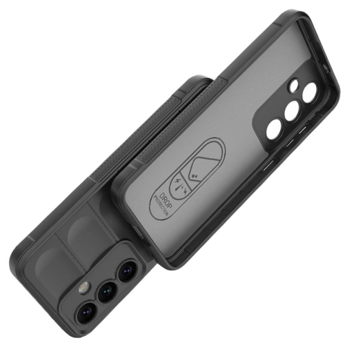Силиконов калъф Techsuit Magic Shield за Samsung Galaxy S25, Черен