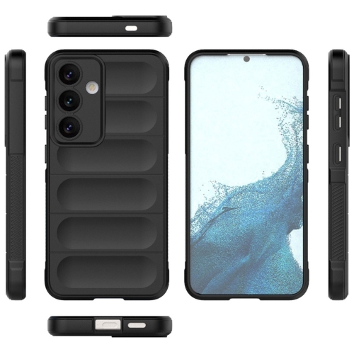 Силиконов калъф Techsuit Magic Shield за Samsung Galaxy S25, Черен