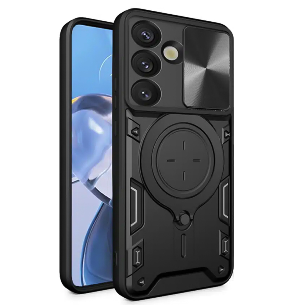 Удароустойчив калъф Techsuit Camguard pro за Samsung Galaxy S25 Plus, Черен