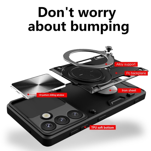 Удароустойчив калъф Techsuit Camguard pro за Samsung Galaxy S25 Plus, Черен