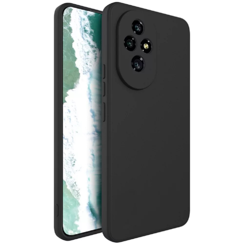 Силиконов калъф Matte за Honor 200 Pro, Черен