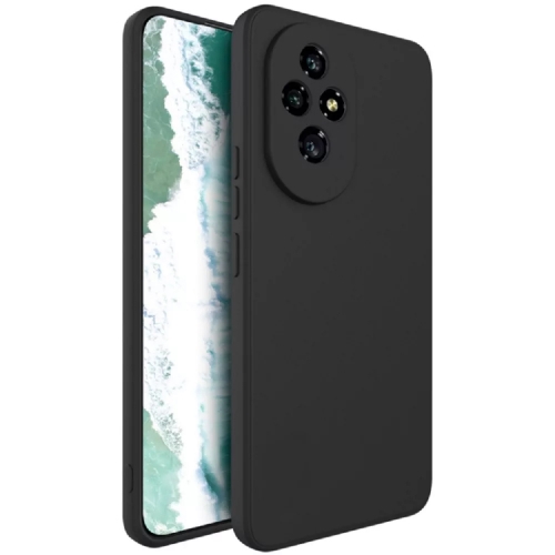 Силиконов калъф Matte за Honor 200 Pro, Черен